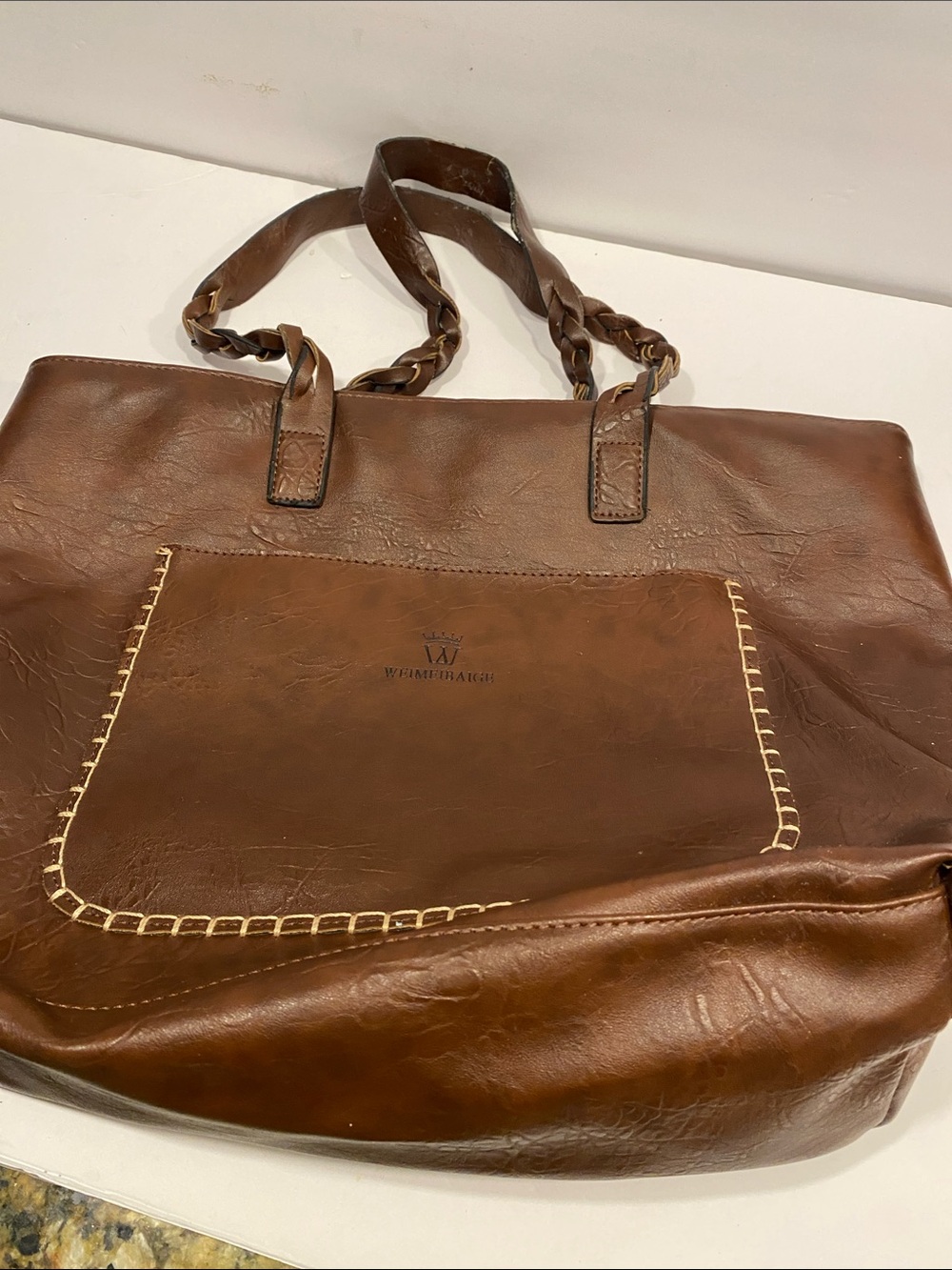Brown Leather Tote Bag